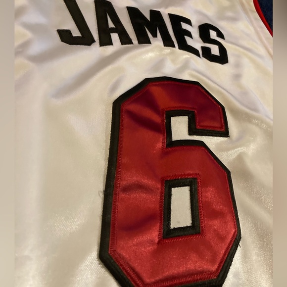Authentic Adidas Miami Heat Lebron James Jersey #6 - Picture 5 of 9